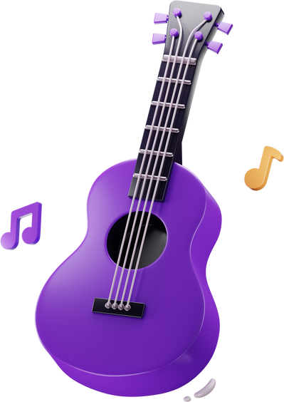 Guitar 3D Icon
