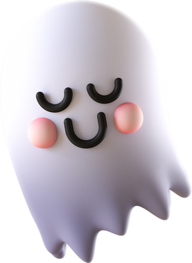3D Halloween Element Ghost